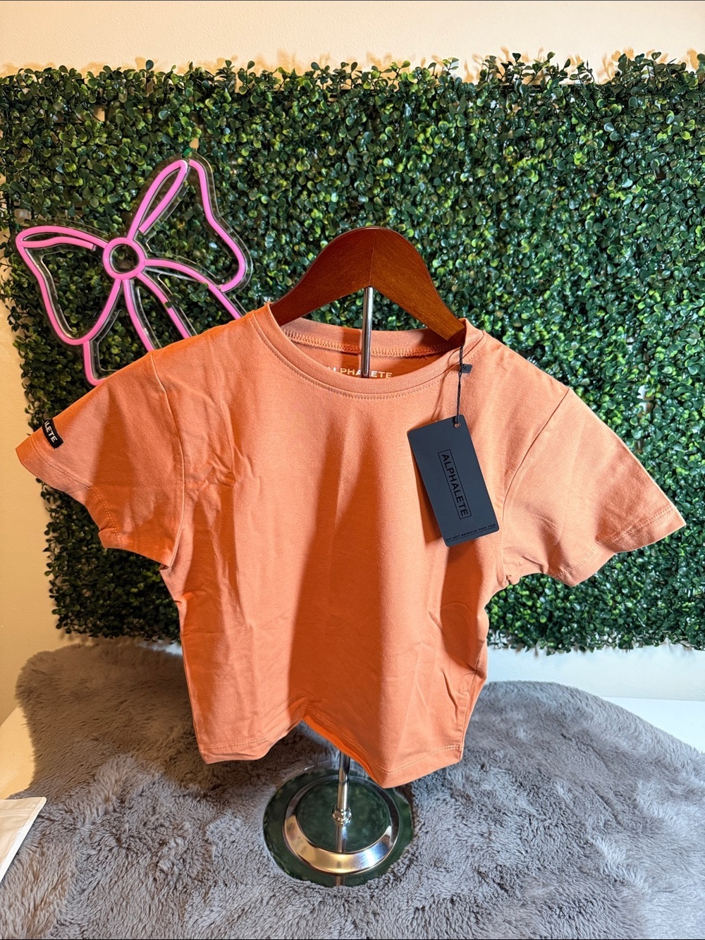 NWT Alphalete Essentials Crop Top size XS